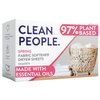 Clean People All Natural Fabric Softener Sheets - Dryer Sheets - Softens & Removes Static Cling - Vegan Laundry Softener, Essential Oils - Spring, 2 x 80 Packs