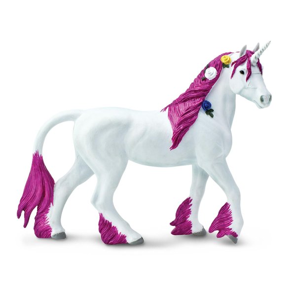 Safari Ltd. Pink Unicorn Figurine - Realistic Hand-Painted 5.5" Fantasy Themed Plastic Figure - Educational Toy for Boys, Girls & Kids Age 3+