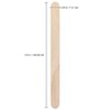 Beauticom 100pcs 5.5" Medium Flat Wood Sticks Spatula Applicator for Facial Hair Wax Removal (4.5" Wooden Applicator, 100pcs)