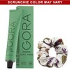 Igora Zero AMM Hair Color 6-6 Dark Blonde Chocolate | No Ammonia Permanent Color Creme 2.1 oz and Goomee Scrunchie