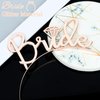 CIEHER Rose Gold Bride Headband for Bachelorette Party Favors