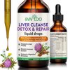 Liver Cleanse Detox & Repair Liquid Drops - 2000mg Milk Thistle, Dandelion Root, Artichoke, Silymarin Extract, & Turmeric Herbs - Vegan, Non-GMO - 2 Fl Oz (60ml) Bottle