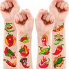 106 PCS Chili Birthday Party Decorations Favors Supplies Hot Peppers Chili Cook Off Blow Up Food Decor Stickers Temporary Tattoos For Kids Gift School Prizes Rewards