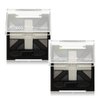 Pack of 2 Rimmel Glam Eyes HD Quad Eye Shadow, Black Cab 001