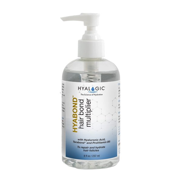 Hyalogic Hair Bonding Treatment Hyabond w/Hyaluronic Acid (HA), TeraBond & Pro-Vitamin B5 – 8oz - Spa Quality Repair of Split Ends, Color, Bleaching, Heat and Chemical Damaged Hair