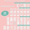 Whaline 38Pcs Bullet Journal Stencils Templates Set 5.1 x 7.9 Inch Bullet Journals Accessories Planner Stencils for DIY Crafts Home School Office A5 Journals Supplies