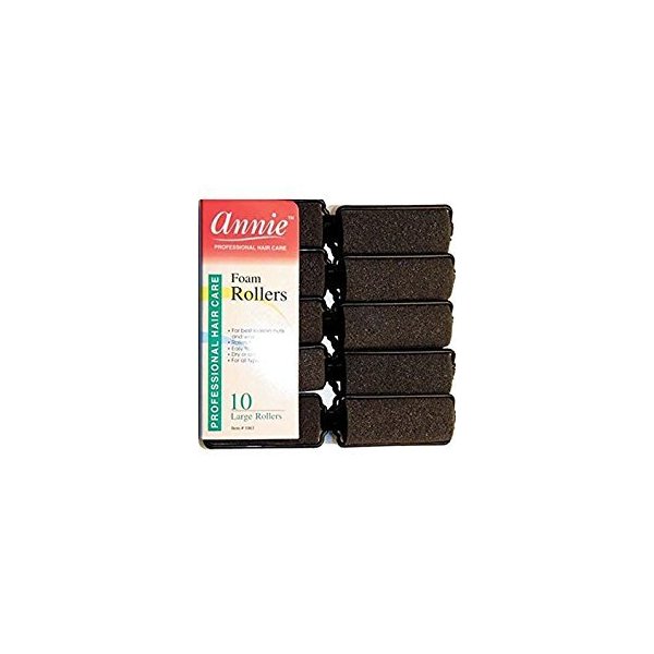 Annie 1065 Foam Roller Black - 6 Ct.
