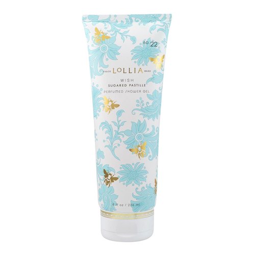 LOLLIA Wish Shower Gel, 8 fl. oz. – Sugared Pastille – Scented Shower Gel Body Wash, Shea Butter Body Wash, Bath Wash for Women, Beautiful Shower Gel, Moisturizing Body Wash