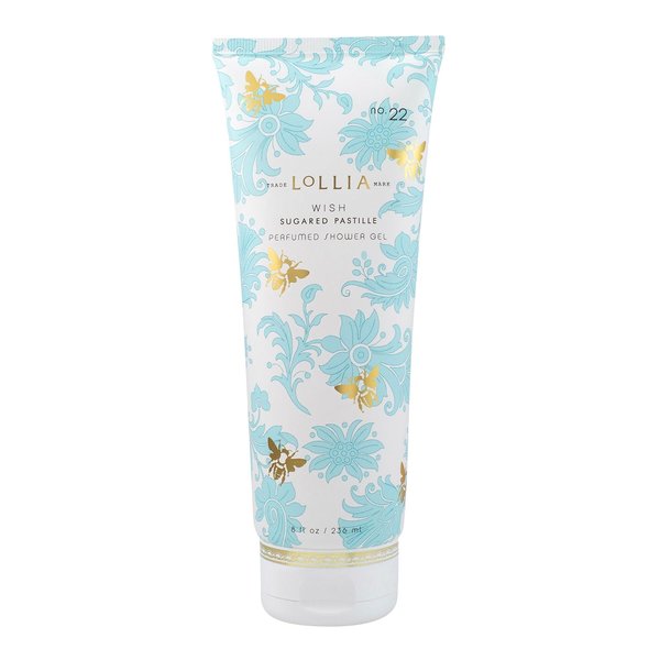 LOLLIA Wish Shower Gel, 8 fl. oz. – Sugared Pastille – Scented Shower Gel Body Wash, Shea Butter Body Wash, Bath Wash for Women, Beautiful Shower Gel, Moisturizing Body Wash