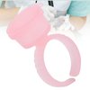 100pcs Tattoo Ink Rings Cups, Disposable Pigment Holder Makeup Glue Holder Rings Eyebrow Eyelash Extension Microblading Accessories
