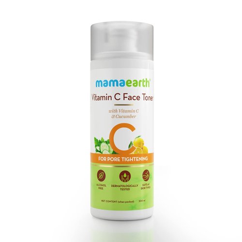 Mamaearth Vitamin C Toner for Face, with Vitamin C & Cucumber for Pore Tightening 200 ml