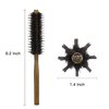 PERFEHAIR Small Round Hair Brush with Boar & Nylon Bristle, 1.4 Inch, Mini Rolling Circular Hairbrush for Blow Drying, Curling, Styling Fine, Thin, Short Hair, Bangs, Beard