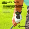 TecTecTec ULT-G Stylish, Lightweight and Multi-Functional Golf GPS Watch, Durable Wrist Band with LCD Display, Worldwide Preloaded Courses - Black