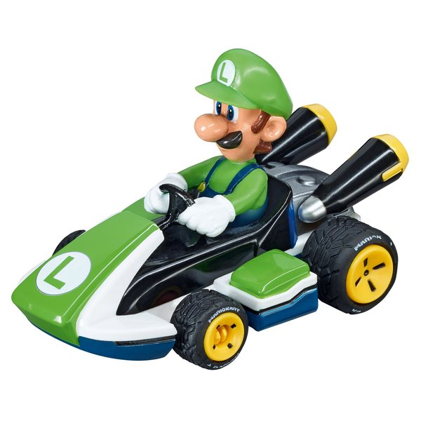 Carrera 64034 Mario Kart - Luigi 1:43 Scale Analog Slot car Vehicle for GO!!! Electric and Battery Slot car Racing Track Sets for unisex,children
