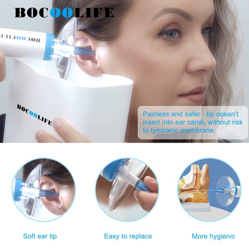 BOCOOLIFE Electric Ears Cleaner Replacement Tips 30pcs - Ear Irrigation Replacement Ear Tips, Electric Ear Washer Disposable Tips, Compatible with BOCOOLIFE Electric Ears- Cleaner