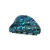 Generic Abalone sea shell effect blue green hair claw clamp clip