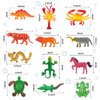 Outus 8 Pieces Growing Animal Creature Expandable Sea Creature Set Giant Grow 3D Water Animal Grow in Water fish Party Supplies Gift Classroom Prizes(Multiple Animal)