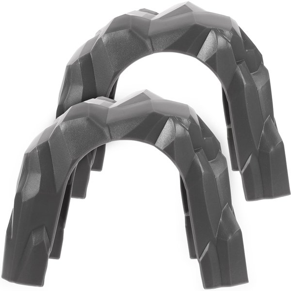 jojofuny 2Pcs Railway Train Tunnel, DIY Tunnel Model, Simulation Train Tunnel, Train Tunnel Cave Toys, for Home Art Plastic Rockery Tunnel Figurine Miniature Garden Decor