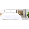 ROYALE LINENS Full Size Flat Sheet Only - Brushed 1800 Microfiber - Ultra Soft & Breathable - Wrinkle & Stain Resistant - Hotel Quality Flat Sheet Sold Separately - Top Sheet for Bed - (Full, White)