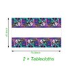 2Pacs Zombies Tablecloth Disposable Tablecover Birthday Party Supplies and Decorations for Kid Boy Baby Shower Rectangle Tables 70"X42"