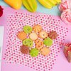 100Pcs Wax Paper Deli Paper Sheets Sandwich Wrap Parchment Paper Picnic Paper Sheets for Food Basket Liner Heart-Shaped Wax Paper Use to Party，kitchen,Restauran
