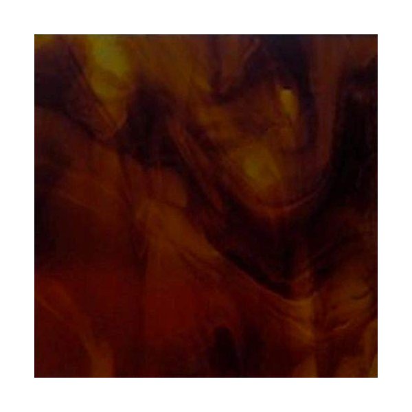 Amber Medium - Dark Amber Brown, Wissmach Stained Glass Sheet by Sun and Moon Stained Glass