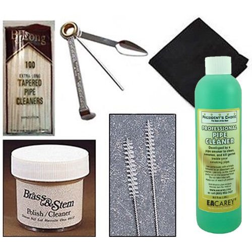 Pipe Cleaning Kit w/Pipe Cleaners, Tool, Shank Brushes - 2508