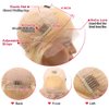 28in Blonde 613 Deep Wave HD Transparent Lace Front Wig Human Hair 13x4 180% Density Brazilian Free Part Blonde Human Hair Wigs 613 Frontal Wig Glueless Wig Pre Plucked Bleached Knots with Baby Hair