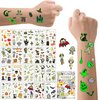 200PCS Halloween Theme Temporary Tattoos,Glow in the Dark Tattoos for Kids, Waterproof Kids Temporary Tattoos, Fun Halloween Party Favors Game Supplies, Trick or Treat Gifts for Kids Boys and Girls