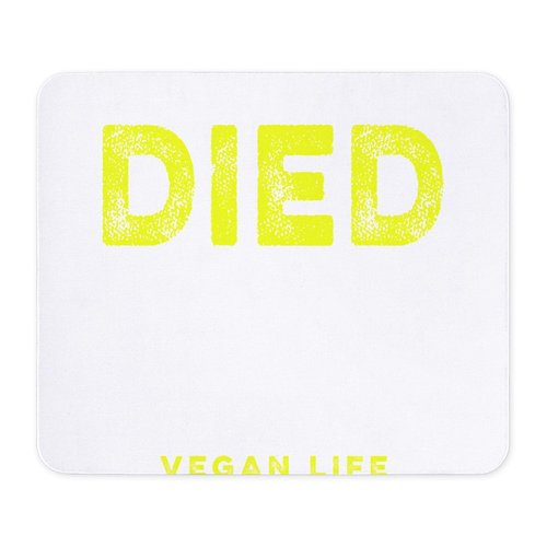 CafePress Vegan Life Vegetatian Veganism Animal R Non-Slip Rubber Gaming Mousepad