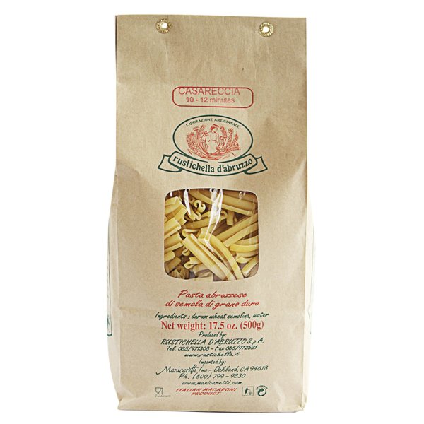 Rustichella D' Abruzzo Casareccia Durum Wheat in Brown Paper Bag, 1.1 Pound