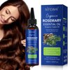 Rosemary Oil for Hair Growth, 120ml Pure Natural Organic Rosemary Essential Oil Infused w/Castor Oil Used for Scalp Massager, Improves Blood Circulation, Body Massage, Reduce Hair Loss