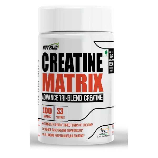 NutriJa CREATINE Matrix™ - Complete Blend of Creatine HCL, Creatine Nitrate & Magnesium Chelate - 100 Grams (Pineapple)