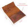 Boshiho Genuine Leather Roll Up Tobacco Pouch with Rolling Tip Paper Holder Slot (Brown (S))