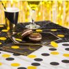 MOWO Glitter Confetti Circles Wedding Party Decor and Table Decor 1.2’’ in Diameter (glitter gold,black,200pc)