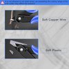 NICE-POWER Wire Cutters, 5 Inch Professional Pliers Cutter Electronic Flush Wire Cutter Carbon Steel Cutting Nippers for Electrical Jewelry making,Floral art scissors(Blue)
