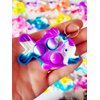 Roaqua 50 Packs Bulk Fish Mini Pop Fidget Key chain， Birthday Party Favors Supplies Student summer Prizes Gifts