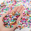 Yuxung Loose Sequins 6 mm Round Embroidery Sequins with Holes Rainbow Sequins for Crafts with Storage Box Iridescent Spangles for Sewing Art Wedding Jewelry Making (320 Grams)