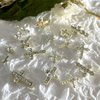 36 Pcs 3D Cross Nail Rhinestones Charms San Judas Tadeo Virgin Mary Nail Charms for Acrylic Nails Chains Gold Nail Art Metal Shiny Alloy Crystals Gems DIY Jewels Accessories Supplies Decorations Set