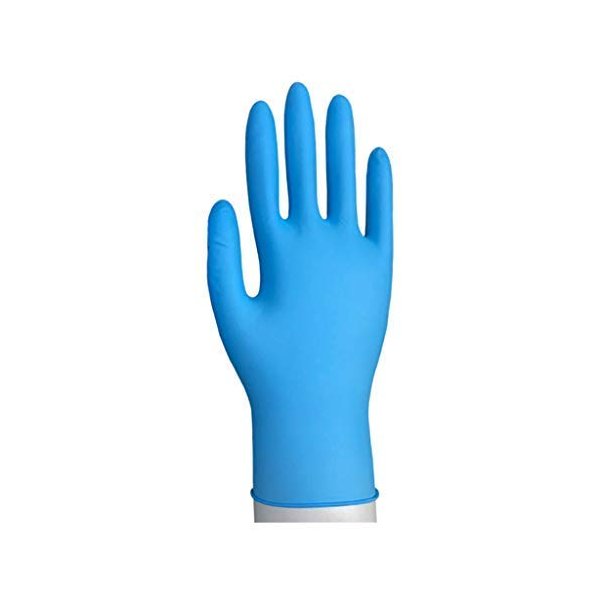 Sempermed BKNF103 SemperForce Black Nitrile Glove, 4 mil, Powder-Free, Medium, Pack of 100