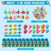 Capoda 156 Pcs Under the Sea Party Favors Ocean Themed Gifts Bulk Sea Animal Stickers Squeeze Slap Bracelet Stampers Piñata Stuffers for School Classroom Prizes Birthday Goodie Bag Fillers