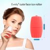 Evmliy 2Pack Ice Roller for Face, Qewro Silicone Ice Roller Facial Ice Mold to Brighten Skin Enhancing Natural Glow, Reusable Ice Roller for Face & Eye Puffiness Relief, Face Roller Skin Care Freezer