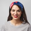 American Flags Wide Headband for Women Girls - 1Pcs Patriotic USA Flags Headband Red White and Blue Hair Band 4th of July of Hair Accessories Party Supplies for Women Men Independence Day Head Band