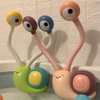 Toyvian Bath Toys for Baby Toddlers, Upgrade Electric Shower Baby Bath Toys Cartoon Snail Double Sprinkler Bathtub Tub Water Toys for Baby Kids（Battery Style, Random Color）
