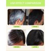 Plant Extract Hair Dye Foam Shampoo for Grey Hair Color, Natural Dyeing for Women and Men (BLACK)