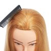Traininghead 100% Human Hair Mannequin Head Hairdresser Training Head Cosmetology Manikin Head Doll Head With Free Clamp (Light Blonde)