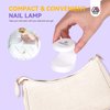 Saviland Mini Nail Lamp, Quick-Dry Gel Nail Lamp 16W, Portable U V Light for Easy and Fast Nail Extension, U V LED Curing Lamp for Manicure Starters DIY Nail Art