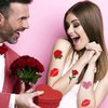 84 Pcs Valentines Temporary Tattoo Stickers Red Lips Heart Love Rose Fake Tattoo Stickers Valentines Day Party Supplies Women Girls man Face Stickers Themed Decorations (10 Sheets)