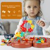 Yououii Magic Montessori Play Toolbox Bear, STEM Kits for Kids Ages 3-12, 203PcsCreativity Tool Box with Drill Kids Building Toys, DIY Educational Construction Engineering Toys Preschool Toys