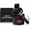 Magic Root Cover Up, Magic Root Cover Up, Hairline Shadow Powder, Root Touch Up Powder with Mirror for Women & Men, Water Sweat Resistant, Dark Brown